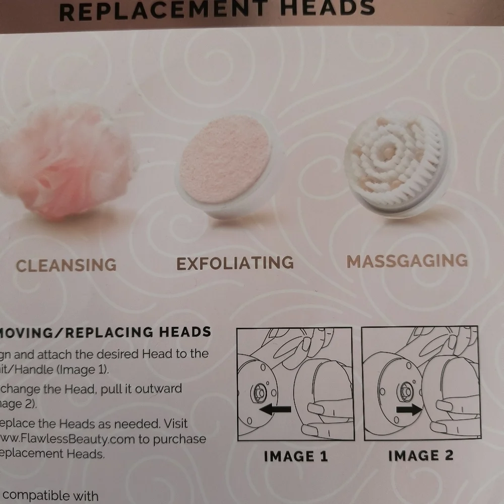 Cleanse Spa Replacement Heads - Pink